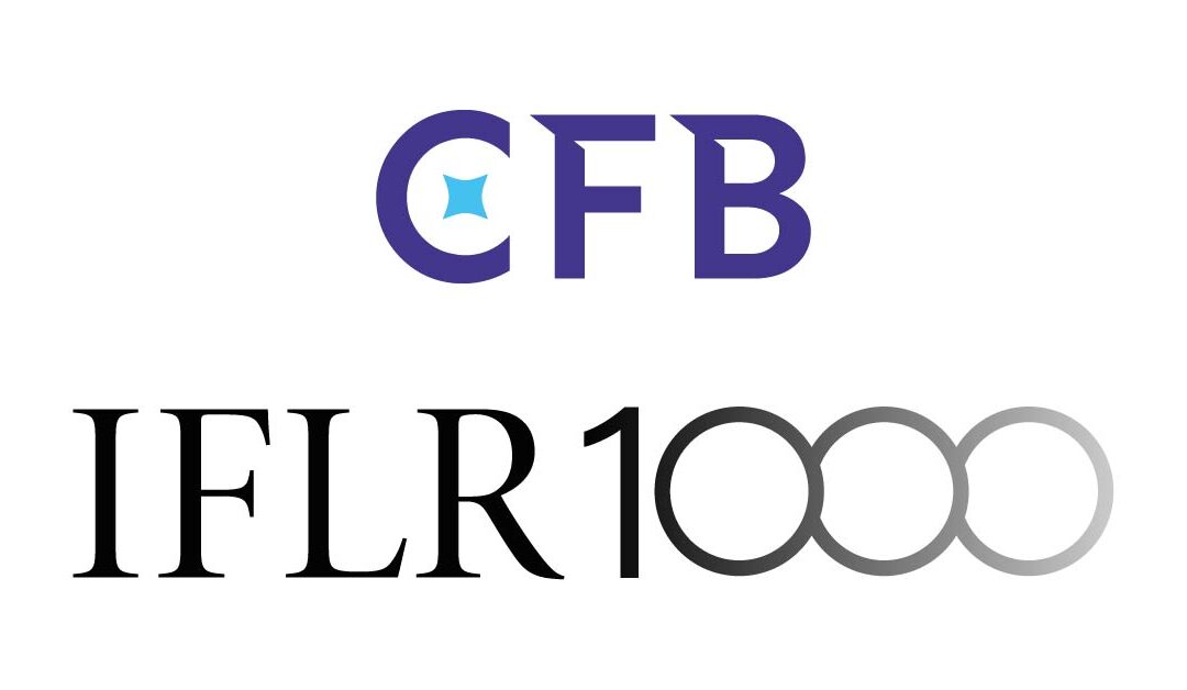 CFB Lawyers 在 IFLR1000 中 排名第 3