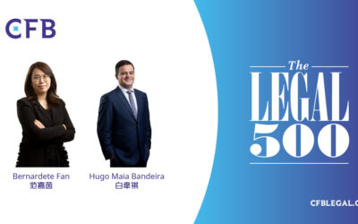 Bernardete Fan and Hugo Maia Bandeira ranked in 2022 Asia Pacific edition of The Legal 500